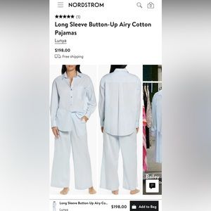 Lunya airy cotton pajama set